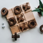 Εικόνα της Επιτραπέζιο παιχνίδι Wood tic-tac-toe