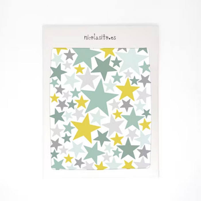 Εικόνα της Αυτοκόλλητα Vinyl Stars Pastel Mint