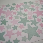 Εικόνα της Αυτοκόλλητα Stars Mint Pink