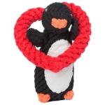 Εικόνα της Παιχνίδι Poldi Pinguin Rope μαύρο 13x8x20 cm