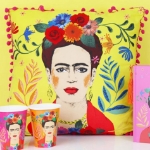 Εικόνα της Φωτεινό κίτρινο μαξιλάρι Frida Kahlo