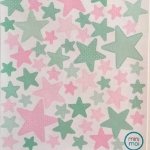 Εικόνα της Αυτοκόλλητα Stars Mint Pink