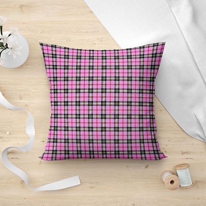 Εικόνα της Μαξιλαροθηκη Tartan 301 Pink 45X45