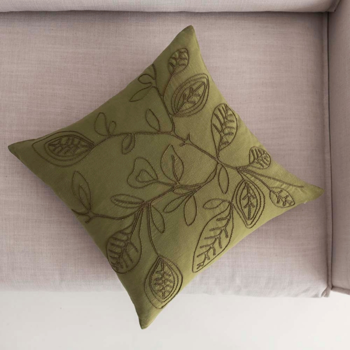 Εικόνα της Μαξιλαροθήκη 43x43cm GOFIS HOME  Pale Nature Green 381/ 30