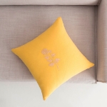 Εικόνα της Μαξιλαροθήκη 43x43cm GOFIS HOME  Yolanthe Sun Yellow 484/ 10