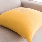 Εικόνα της Μαξιλαροθήκη 43x43cm GOFIS HOME  Yolanthe Sun Yellow 484/ 10