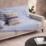 Εικόνα της Ριχτάρι Τριθέσιου 180X310cm GOFIS HOME  Summer waves Marine Blue 466/ 09