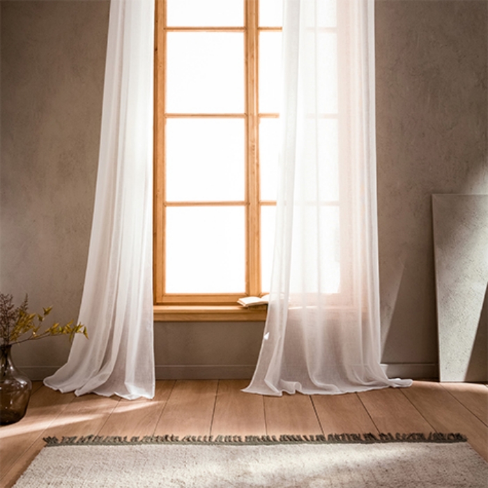 Εικόνα της Κουρτίνα με τρουκς 200x275cm GOFIS HOME  Combe Offwhite 502/ 05