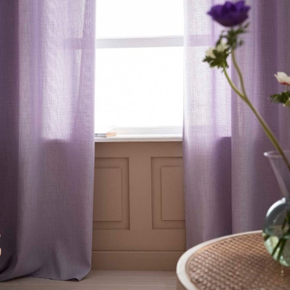 Εικόνα της Κουρτίνα με τρουκς 200x275cm GOFIS HOME  Combe Violet 502/ 19