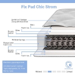 Εικόνα της Στρώμα Fix Pad Chic Strom μονής όψης 18-19cm 90x200εκ