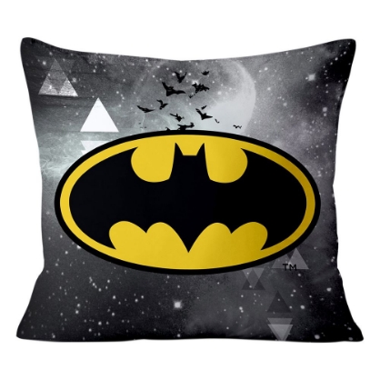 Εικόνα της Μαξιλάρι με γέμιση Art 6184 Batman 40x40 Γκρι Beauty Home