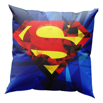 Εικόνα της Μαξιλάρι με γέμιση Art 6187 Superman 40x40 Μπλε Beauty Home