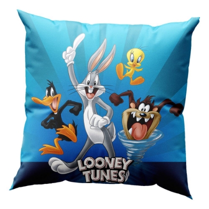 Εικόνα της Μαξιλάρι με γέμιση Art 6188 Looney Tunes 40x40 Μπλε Beauty Home