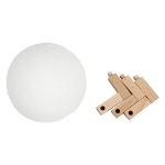 Εικόνα της GloboStar® Επιτραπέζιο Φωτιστικό Φ15cm 3D MOON LIGHT LED 3.7W  Επαναφορτιζόμενο - Καλώδιο Τροφοδ. USB και Διακόπτη Αφής Dimmable