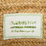 Εικόνα της GloboStar® Artificial Garden CECILIA 20344 Διακοσμητικό Ψάθινο Καλάθι - Κασπώ Γλάστρα - Flower Pot Μπεζ Φ30cm x Υ30cm