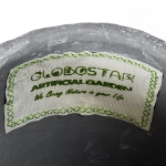 Εικόνα της GloboStar® Artificial Garden ALONISSOS 20458 Τσιμεντένιο Κασπώ Γλάστρα - Flower Pot Γκρι Φ18.5cm x Υ14.5cm