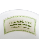 Εικόνα της GloboStar® Artificial Garden KASOS 20444 Πήλινο Κεραμικό Κασπώ Γλάστρα - Flower Pot Λευκό με Χρυσό Φ15cm x Υ15cm