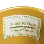 Εικόνα της GloboStar® Artificial Garden NISYROS 20488 Κρεμαστό Μεταλλικό Κασπώ Γλάστρα - Flower Pot Χρυσό Φ16cm x Υ52cm