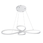 Εικόνα της GloboStar® Κρεμαστό Φωτιστικό Οροφής Design LED CCT 75W 8400lm 300° - Τηλεχειριστηρίου  Dimmable Μ71 x Π52 x Υ4cm - Λευκό