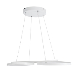 Εικόνα της GloboStar® Κρεμαστό Φωτιστικό Οροφής Design LED CCT 75W 8400lm 300° - Τηλεχειριστηρίου  Dimmable Μ71 x Π52 x Υ4cm - Λευκό