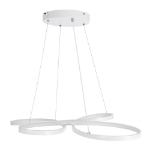 Εικόνα της GloboStar® Κρεμαστό Φωτιστικό Οροφής Design LED CCT 75W 8400lm 300° - Τηλεχειριστηρίου  Dimmable Μ71 x Π52 x Υ4cm - Λευκό