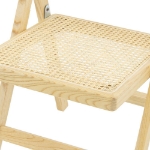 Εικόνα της Καρέκλα Yoko pakoworld πτυσσόμενη μπεζ pvc rattan-φυσικό πόδι