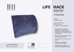 Εικόνα της Μαξιλάρι μέσης Life Hack Memory Foam Art 4082 Μέτριο 34x30 12 Ανθρακί   Beauty Home