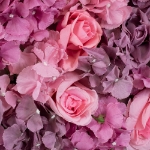 Εικόνα της GloboStar® Artificial Garden ROSES STORY PURPLE 78336 Τεχνητό Διακοσμητικό Πάνελ Λουλουδιών -  Αμβροσία Μ60 x Π40 x Υ6cm