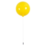 Εικόνα της GloboStar® BALLOON 00651 Μοντέρνο Παιδικό Φωτιστικό Οροφής Μονόφωτο Κίτρινο Πλαστικό Μπάλα Φ30 x Υ33cm