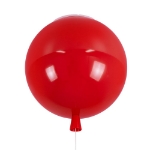 Εικόνα της GloboStar® BALLOON 00652 Μοντέρνο Παιδικό Φωτιστικό Οροφής Μονόφωτο Κόκκινο Πλαστικό Μπάλα Φ30 x Υ33cm