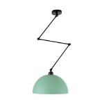 Εικόνα της GloboStar® LOTUS GREEN 00936 Μοντέρνο Φωτιστικό Οροφής Μονόφωτο Ανοιχτό Πράσινο Ματ Μεταλλικό Καμπάνα Φ30 x Y21cm