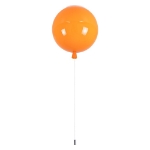 Εικόνα της GloboStar® BALLOON 00650 Μοντέρνο Παιδικό Φωτιστικό Οροφής Μονόφωτο Πορτοκαλί Πλαστικό Μπάλα Φ30 x Υ33cm