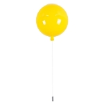 Εικόνα της GloboStar® BALLOON 00651 Μοντέρνο Παιδικό Φωτιστικό Οροφής Μονόφωτο Κίτρινο Πλαστικό Μπάλα Φ30 x Υ33cm