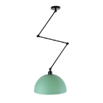 Εικόνα της GloboStar® LOTUS GREEN 00936 Μοντέρνο Φωτιστικό Οροφής Μονόφωτο Ανοιχτό Πράσινο Ματ Μεταλλικό Καμπάνα Φ30 x Y21cm