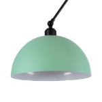 Εικόνα της GloboStar® LOTUS GREEN 00936 Μοντέρνο Φωτιστικό Οροφής Μονόφωτο Ανοιχτό Πράσινο Ματ Μεταλλικό Καμπάνα Φ30 x Y21cm