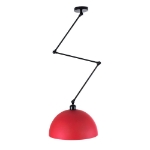 Εικόνα της GloboStar® LOTUS RED 00938 Μοντέρνο Φωτιστικό Οροφής Μονόφωτο Κόκκινο Ματ Μεταλλικό Καμπάνα Φ30 x Y21cm