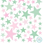 Εικόνα της Αυτοκόλλητα Stars Mint Pink