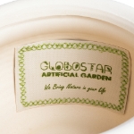 Εικόνα της GloboStar® MORELIA 20510 Διακοσμητικό Κεραμικό Κασπώ Γλάστρα - Flower Pot Μπεζ Φ19 x Υ13cm