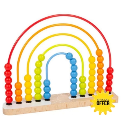 Εικόνα της Άβακας ξύλινος Loop και Abacus Rainbow