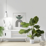 Εικόνα της GloboStar® Artificial Garden MONSTERA 20973 Τεχνητό Διακοσμητικό Φυτό Μονστέρα Φ120 x Υ140cm