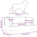 Εικόνα της Κρεβάτι Σκύλου Ανοιχτό Γκρι 60 x 40 x 30 εκ. Βελούδινο Hobbo