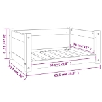 Εικόνα της Κρεβάτι Σκύλου Μελί 65,5x50,5x28 εκ. από Μασίφ Ξύλο Πεύκου Hobbo