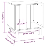 Εικόνα της Σπιτάκι Σκύλου 50 x 40 x 52 εκ. από Μασίφ Ξύλο Πεύκου Hobbo