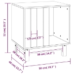 Εικόνα της Σπιτάκι Σκύλου Λευκό 50 x 40 x 52 εκ. από Μασίφ Ξύλο Πεύκου Hobbo