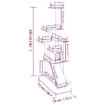 Εικόνα της Γατόδεντρο Aνοιχτό Γκρι 155 εκ. με Στύλους Ξυσίματος από Σιζάλ Hobbo