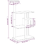 Εικόνα της Γατόδεντρο Aνοιχτό Γκρι 119 εκ. με Στύλους Ξυσίματος από Σιζάλ Hobbo