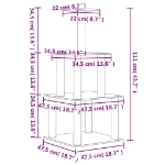 Εικόνα της Γατόδεντρο Κρεμ 111 εκ. με Στύλους Ξυσίματος από Σιζάλ Hobbo