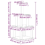 Εικόνα της Γατόδεντρο Aνοιχτό Γκρι 111 εκ. με Στύλους Ξυσίματος από Σιζάλ Hobbo