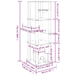 Εικόνα της Γατόδεντρο Aνοιχτό Γκρι 154 εκ. με Στύλους Ξυσίματος από Σιζάλ Hobbo