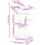 Εικόνα της Γατόδεντρο Κρεμ 141 εκ. με Στύλους Ξυσίματος από Σιζάλ Hobbo